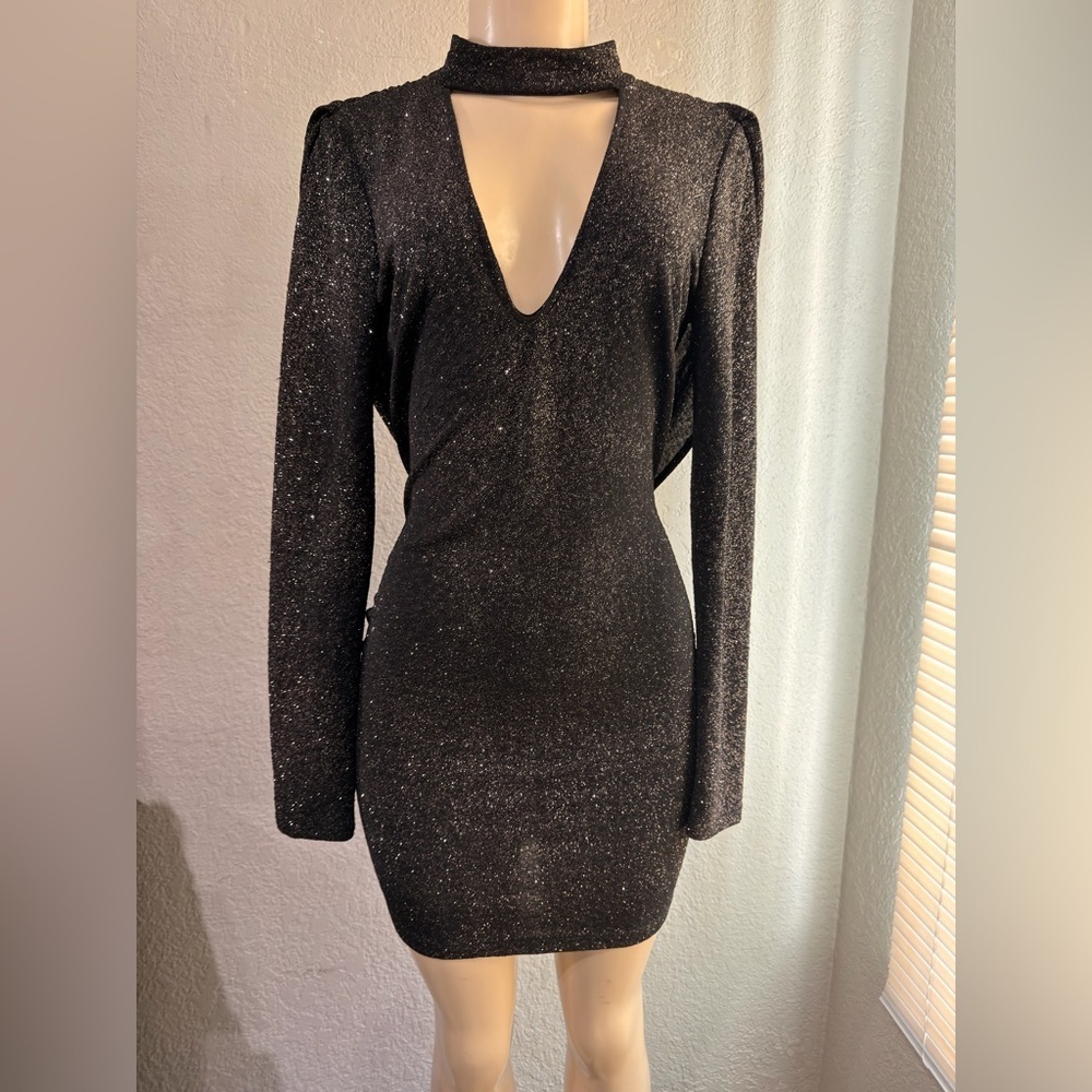 Windsor prom perfect sparkly women’s dress black with shimmer size L